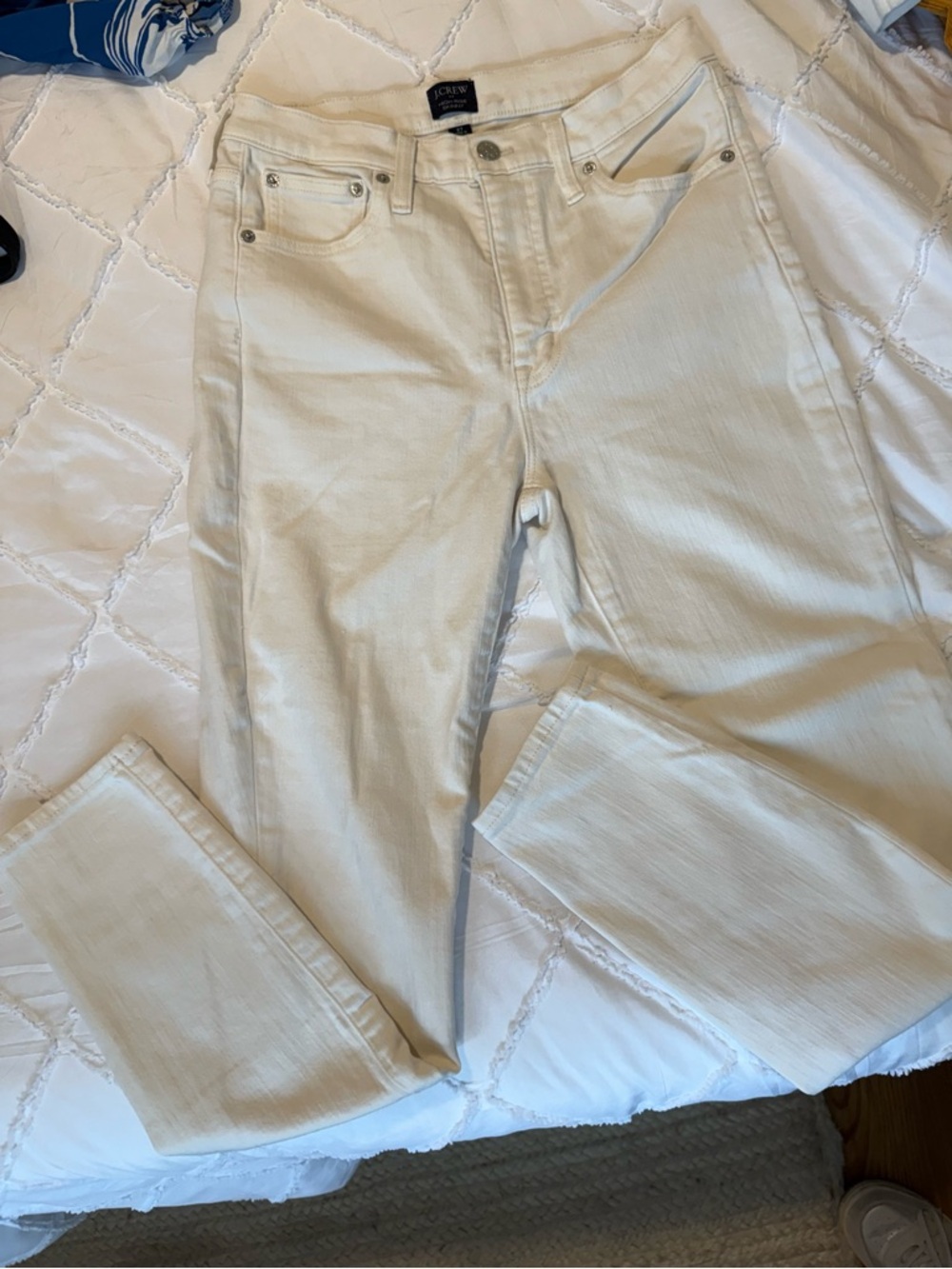 J. Crew High-Rise Skinny Jeans White